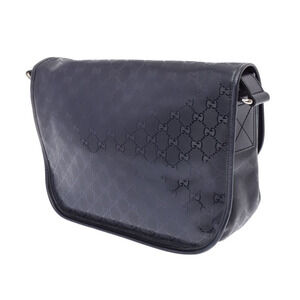 Gucci Bag Imprime Canvas Shoulder Leather GG Messenger Blue